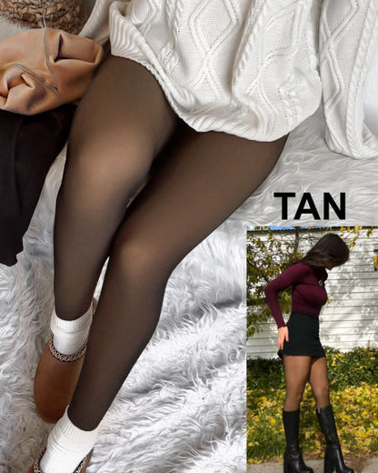 Translucent Fleece Lined Tights