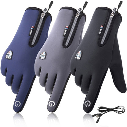 Pustix Rechargeable Heated Electric touchscreen Gloves