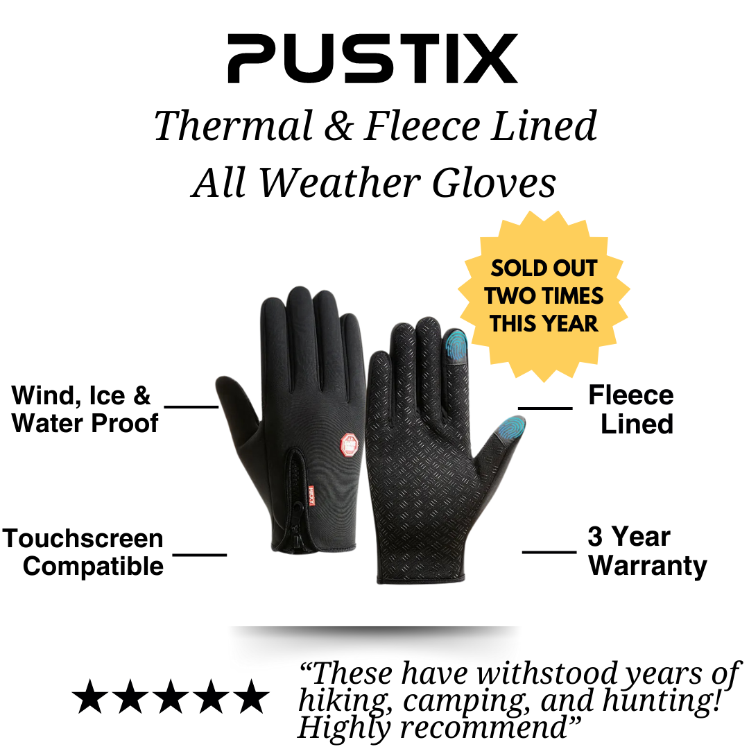 Pustix Thermal Winter Fleece Gloves