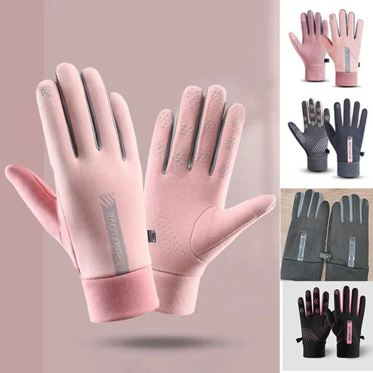 Women's Running Mittens - Warm, Waterproof, and Wind-Resistant Gloves for Autumn & Winter Outdoor Activities