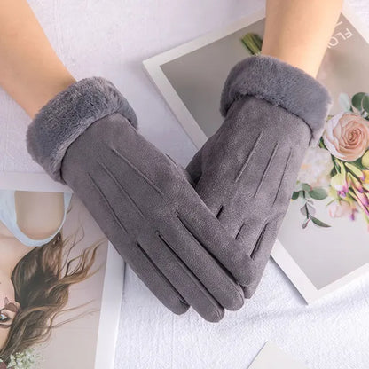 Women's Winter Warm Gloves with TouchScreen Fleece Lined Windproof Gloves