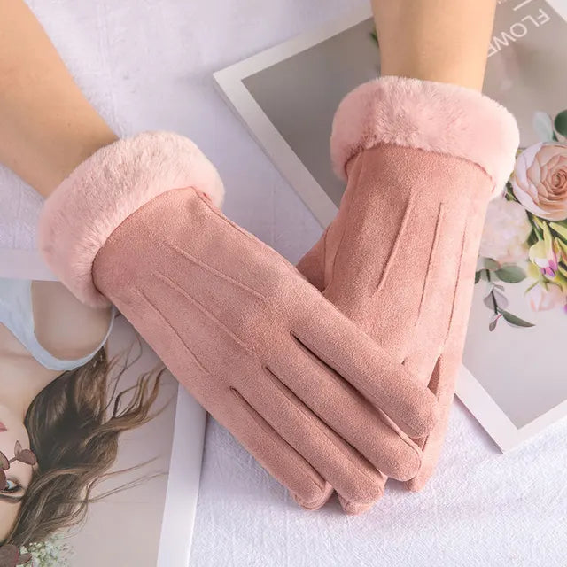 Women's Winter Warm Gloves with TouchScreen Fleece Lined Windproof Gloves